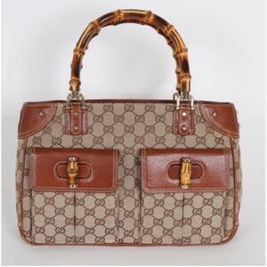 Gucci - GG Canvas Small
Bamboo Handle Tote